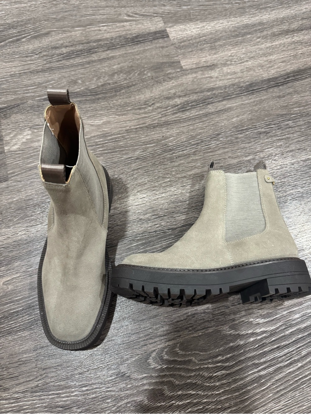 Sam Edelman Women's Suede Chukka Boots in Light Gray